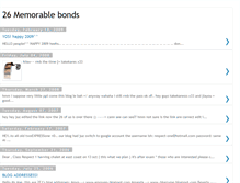 Tablet Screenshot of memorablebonds.blogspot.com