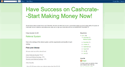 Desktop Screenshot of cashcratesuccess1.blogspot.com