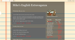 Desktop Screenshot of mikesenglishextravaganza.blogspot.com