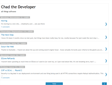 Tablet Screenshot of chadthedeveloper.blogspot.com