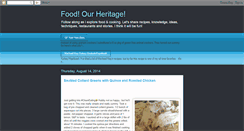 Desktop Screenshot of foodourheritage.blogspot.com