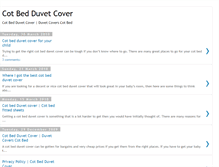 Tablet Screenshot of cotbedduvetcover.blogspot.com