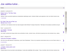 Tablet Screenshot of josvaikkalukisi.blogspot.com
