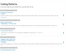 Tablet Screenshot of codingpatterns.blogspot.com