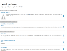 Tablet Screenshot of iwantperfume.blogspot.com