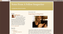 Desktop Screenshot of notesfromafellowsongwriter.blogspot.com