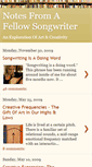 Mobile Screenshot of notesfromafellowsongwriter.blogspot.com