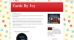 Desktop Screenshot of cardsbyivy.blogspot.com