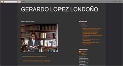 Desktop Screenshot of gerardolopezlondono.blogspot.com