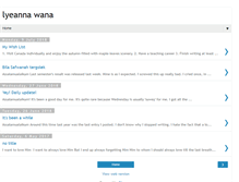 Tablet Screenshot of lyeannawana.blogspot.com
