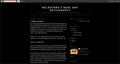 Desktop Screenshot of melbournesbarsandrestaaurants.blogspot.com