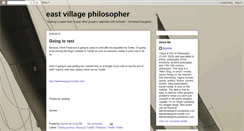 Desktop Screenshot of eastvillagephilosopher.blogspot.com