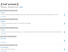 Tablet Screenshot of halfpressed.blogspot.com