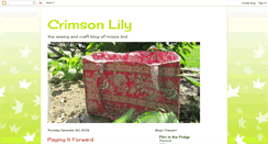 Desktop Screenshot of crimsonlilydesigns.blogspot.com