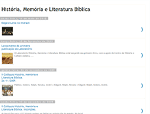 Tablet Screenshot of bibliamemoriahistoria.blogspot.com