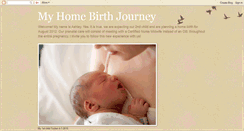 Desktop Screenshot of myhomebirthjourney.blogspot.com