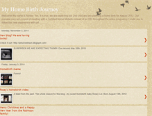 Tablet Screenshot of myhomebirthjourney.blogspot.com