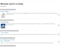 Tablet Screenshot of becauseyoureacreep.blogspot.com