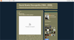 Desktop Screenshot of davidbowiediscografia.blogspot.com