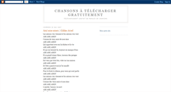 Desktop Screenshot of chansonsgratuites.blogspot.com