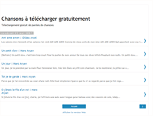 Tablet Screenshot of chansonsgratuites.blogspot.com