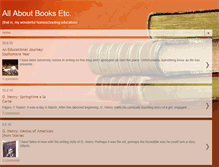 Tablet Screenshot of luciesallaboutbooksetc.blogspot.com