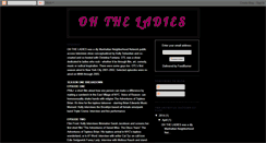 Desktop Screenshot of ohtheladies.blogspot.com