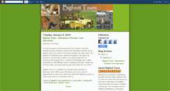 Desktop Screenshot of bigfoottours.blogspot.com