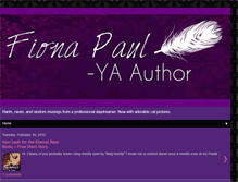 Tablet Screenshot of fionapaulbooks.blogspot.com