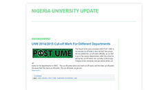 Desktop Screenshot of nigeriauniversityinfo.blogspot.com