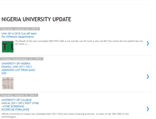 Tablet Screenshot of nigeriauniversityinfo.blogspot.com
