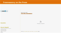 Desktop Screenshot of freemasonry-on-the-press.blogspot.com