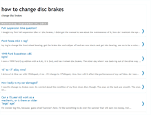 Tablet Screenshot of howtochangediscbrakes.blogspot.com