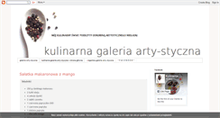 Desktop Screenshot of kulinarna-galeria-arty-styczna.blogspot.com