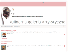 Tablet Screenshot of kulinarna-galeria-arty-styczna.blogspot.com