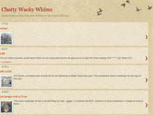 Tablet Screenshot of chattywackywhims.blogspot.com