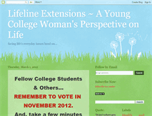 Tablet Screenshot of lifelineextensions.blogspot.com