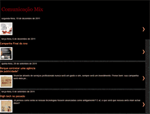 Tablet Screenshot of comunicacaomix.blogspot.com