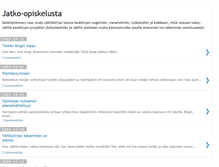 Tablet Screenshot of jatko-opiskelusta.blogspot.com