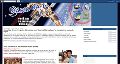 Desktop Screenshot of diariodatelevisao.blogspot.com