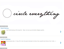 Tablet Screenshot of circleeverything.blogspot.com