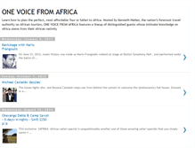 Tablet Screenshot of onevoicefromafrika.blogspot.com