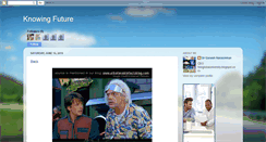 Desktop Screenshot of knowingfuture.blogspot.com