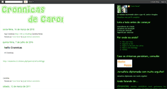 Desktop Screenshot of cronnicasdecarol.blogspot.com