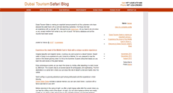 Desktop Screenshot of dubaitourismsafari.blogspot.com