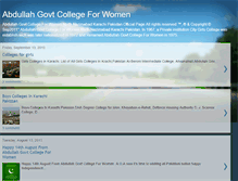 Tablet Screenshot of abdullahgovtcollegeforwomen.blogspot.com