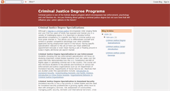 Desktop Screenshot of criminaljusticedegreeprograms.blogspot.com