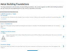 Tablet Screenshot of metalbuildingfoundations.blogspot.com