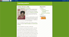Desktop Screenshot of coachingpastors.blogspot.com