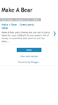 Mobile Screenshot of makeabear.blogspot.com
